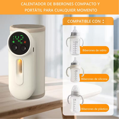 Calentador portable de biberones con luz nocturna