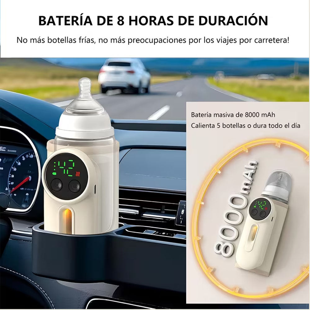 Calentador portable de biberones con luz nocturna