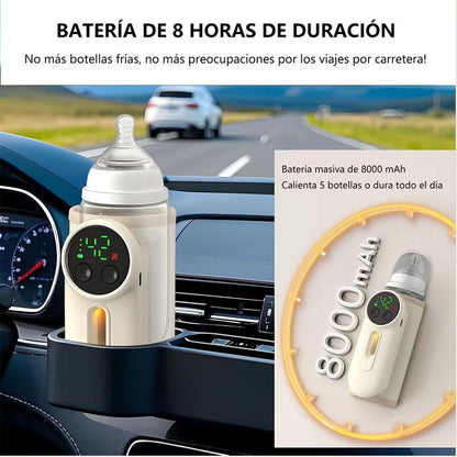 Calentador portable de biberones con luz nocturna